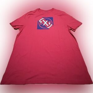 Express Red Short Sleeve Tee with Graphic